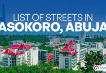 List of Streets in Asokoro, Abuja